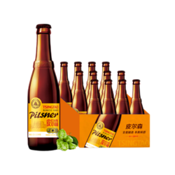 TSINGTAO 青岛啤酒 皮尔森啤酒 麦芽浓度10.5度 酒精度≥4 麦香浓郁 酒味醇厚 整箱装 450ML*12瓶