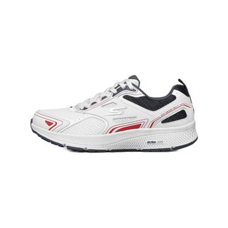 SKECHERS 斯凯奇 Go Run Consistent 男子跑鞋 220081/WNVR 白/黑/红 42.5