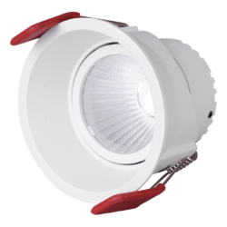 NVC Lighting 雷士照明 窄边嵌入式筒灯 6w-4000K-光束角55°-漆白
