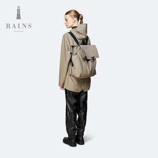 RAINS Rains Msn Bag 时尚校园男士防水双肩包 灰褐色 默认1