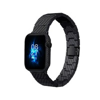 PITAKA 苹果Apple Watch 6/SE/5/4代芳纶纤维（凯夫拉）手表保护壳防护套 Modern现代款纯碳纤维表带+表壳