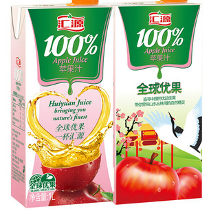 汇源 100% 苹果汁 1L*6盒