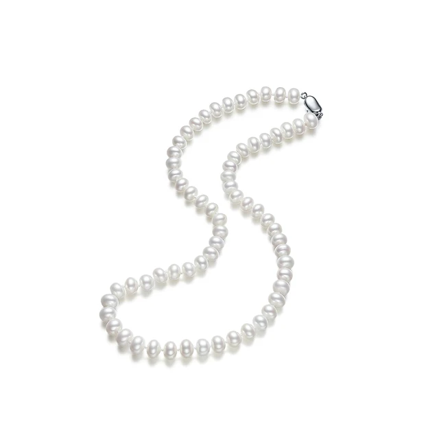 ZHOU LIU FU 周六福 X058940 优雅925银珍珠项链