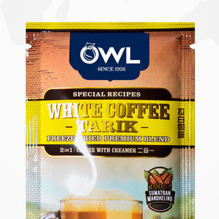 OWL 猫头鹰 2合1 拉白速溶咖啡 淡奶味 375g