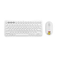 logitech 罗技 K380 无线键盘+Pebble LINE FRIENDS 联名款 无线鼠标 莎莉鸡 键鼠套装 白色