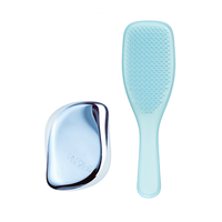 TANGLE TEEZER 梳子套装 (宝石蓝豪华便携美发梳+天空蓝灵巧美发梳)
