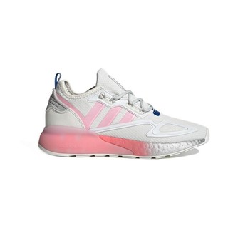 adidas ORIGINALS Zx 2k Boost W 中性休闲运动鞋 FZ3900 白/粉 38