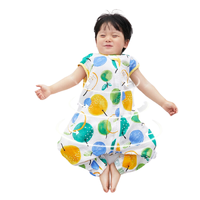 米乐鱼 婴儿纱布分腿睡袋 缤纷橙 130码