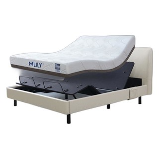 MLILY 梦百合 床 现代简约0压智能床多功能电动可升降主卧床环保双人一体式床 智能软床+床垫 1.8米*2米