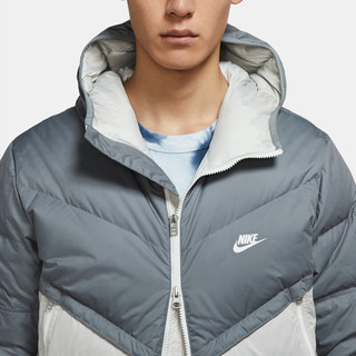 NIKE 耐克 Sf Windrunner Hd Jkt 男子运动羽绒服 DD6796-077 烟灰色 XL