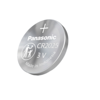 Panasonic 松下 CR2025 纽扣电池 3V 150mAh 5粒装
