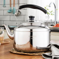 美厨 烧水壶 加厚304不锈钢4升中式鸣音 煤气电磁炉通用 MCH942