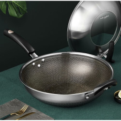 vatti华帝轻油系列c3235316不锈钢炒锅32cm