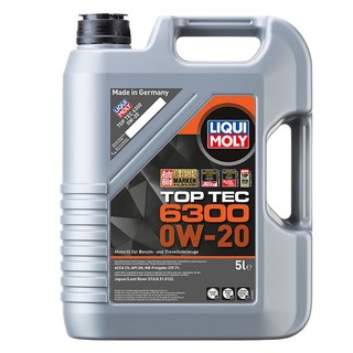 LIQUI MOLY 力魔 顶技6300机油 0W-20 SN C5 5L