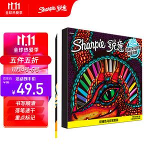 锐意（Sharpie）马克笔/记号笔 变色龙24色限量版涂鸦套装 美国进口防褪色