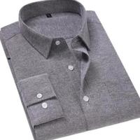 DaiShu 袋鼠 男士长袖衬衫 8680 灰色 XL