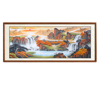 尚得堂 陈胜杰《聚宝盆》165x85cm 宣纸 圆角原木色实木框