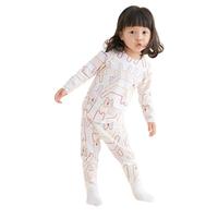 米乐鱼 晚安宝贝系列 M1A-TY07A 儿童秋衣裤套装 粉美梦虎 140cm