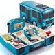 imybao 麦宝创玩 模拟声光音效驾驶室变形巴士玩具车早教机儿童玩具 变形巴士-蓝色-电池版
