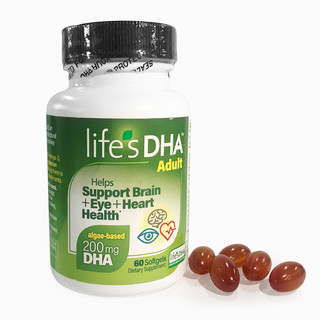 life's DHA 帝斯曼 孕妇藻油DHA软胶囊 60粒