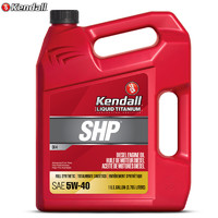 PLUS会员：Kendall 康度 钛流体技术 SHP 全合成柴机油 5W-40 CK-4级 3.785L