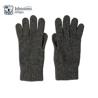 Johnstons of Elgin 男士针织羊绒手套冬季保暖