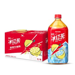 Uni-President 统一 冰红茶（柠檬味红茶饮料） 1升*8瓶 整箱装 柠檬调味茶饮料