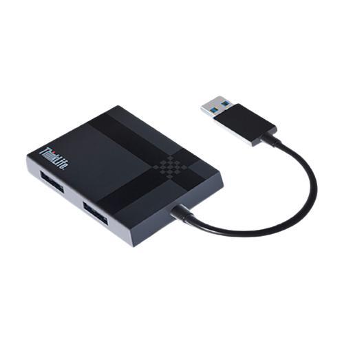 ThinkPad 思考本 TL-LA04 USB3.0集线器 一分四 0.15m 黑色