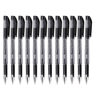 M&G 晨光 0.5mm黑色办公子弹头中性笔签字笔水笔 12支/盒AGPK3704