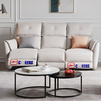 CHEERS 芝华仕 10727 头等舱真皮沙发 三人位 象牙白