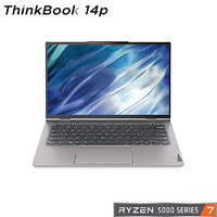 Lenovo 联想 ThinkBook 14p 锐龙版（11CD） 14英寸高性能轻薄本（R7-5800H 32G 512GSSD 2.2K屏 100%高色域）银灰色