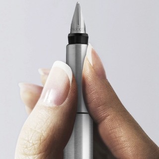 PARKER 派克 钢笔 Vector威雅系列 钢杆白夹 F尖 单支装
