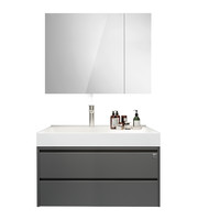  顾家家居 KUKA  G-06268 浴室柜组合套装 80CM两抽配对开门镜柜