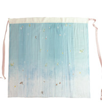 赵氏汉服 明制汉服 招财猫 女士一片式百迭裙 蓝色 S