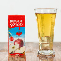 gomolo 果满乐乐 地中海塞浦路斯进口 果满乐乐（gomolo）100%苹果汁  小瓶装纯果汁饮料 250ml*9盒