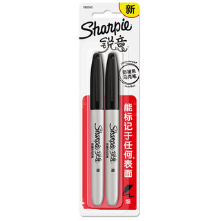 Sharpie 锐意 单头马克笔 黑色 2支装