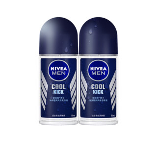 NIVEA MEN 妮维雅男士 海洋酷爽爽身走珠液 50ml*2