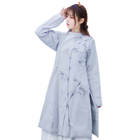 爱莲说 汉服 女士圆领袍 FH192 灰色 XS