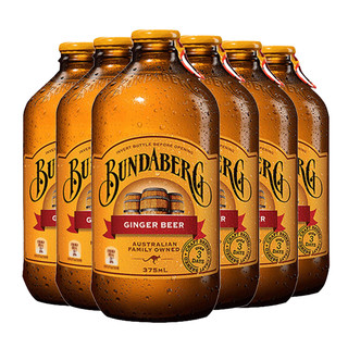 BUNDABERG 宾得宝 含汽果汁饮料 干姜汁味 375ml*12瓶