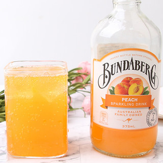 BUNDABERG 宾得宝 含汽果汁饮料 蜜桃味 375ml*12瓶