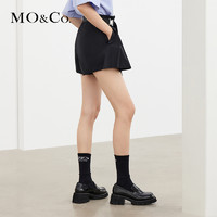 MO&Co;. 摩安珂 MOCO2021秋季新品高腰简约压褶短裤裙裤