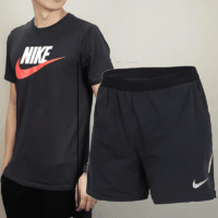 Nike耐克运动套装男2021夏季新款跑步训练短袖健身短裤五分裤（XXL/185、AT9181-010）