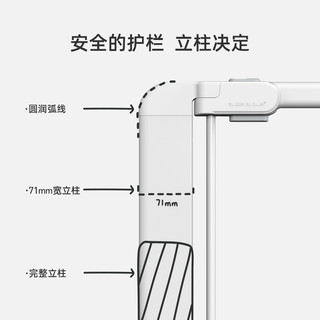 BOLIN BOLON果然好奇床围栏 宝宝防摔防护栏婴儿童床边护栏床挡（雾蓝2米（一面价）、厚款）