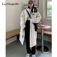 La Chapelle 2021年新款冬季连帽棉服女ins潮韩版宽松学生中长款棉衣外套女