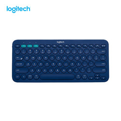 logitech 罗技 K380多设备蓝牙键盘  蓝色 平板IPAD键盘 时尚便携 超薄巧克力按键 蓝牙伴侣