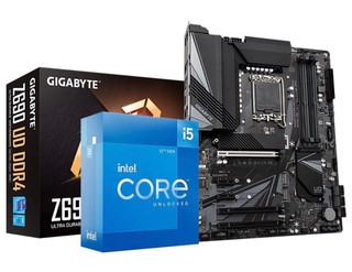 GIGABYTE 技嘉 Z690 UD DDR4 主板+Intel i5-12600K CPU处理器 板U套装