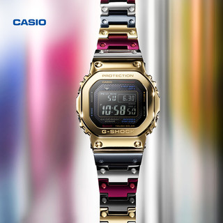 CASIO 卡西欧 casio旗舰店GMW-B5000TR 新型钛合金手表经典方块卡西欧官方正品