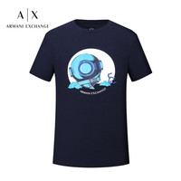 Armani Exchange 男士印花T恤 3KZTHC-ZJE6Z NAVY-1510