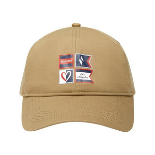 SKECHERS 斯凯奇 中性运动棒球帽 L321U059/01GA 米棕色