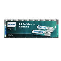 PHILIPS 飞利浦 R6 5号碳性电池 1.5V 10粒装